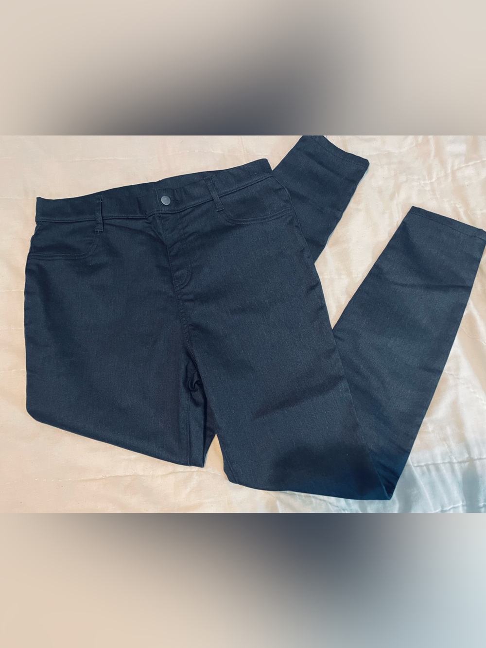Time and Tru Women’s dark wash dress chino style flat front legging Size Small